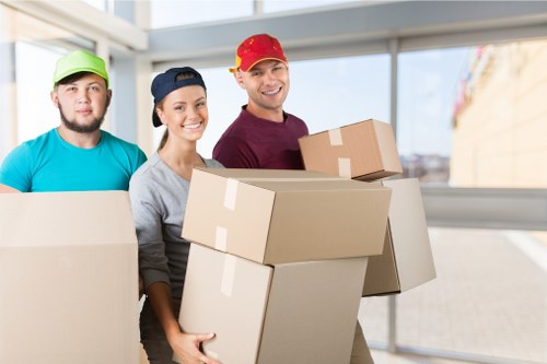 Charity donation items prepared for reuse